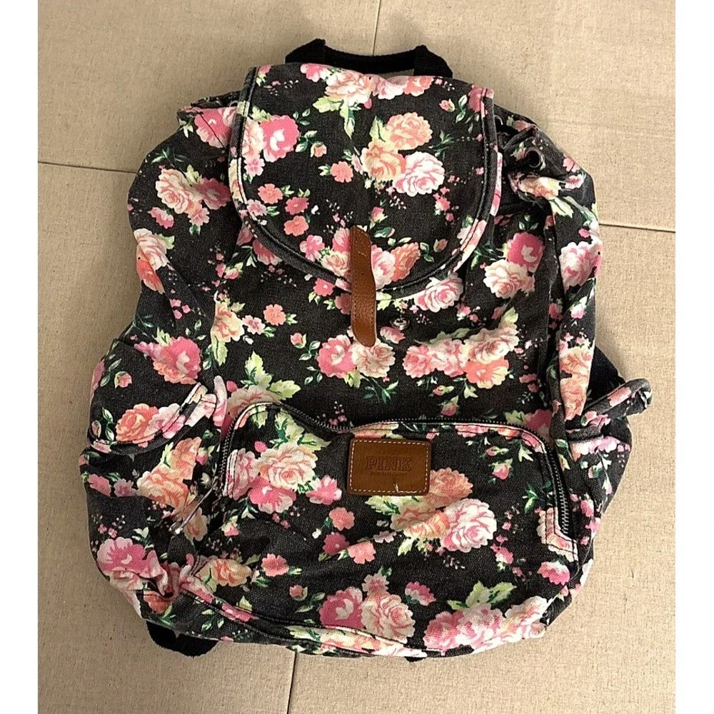 Vintage Victoria's Secret PINK Backpack (Floral Campus Model)  -  READ!
